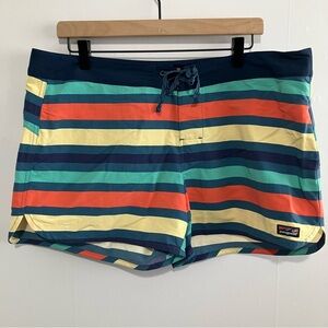 NEW Patagonia Women's Wavefarer Boardshorts - 5 inch Size 16 Stripes